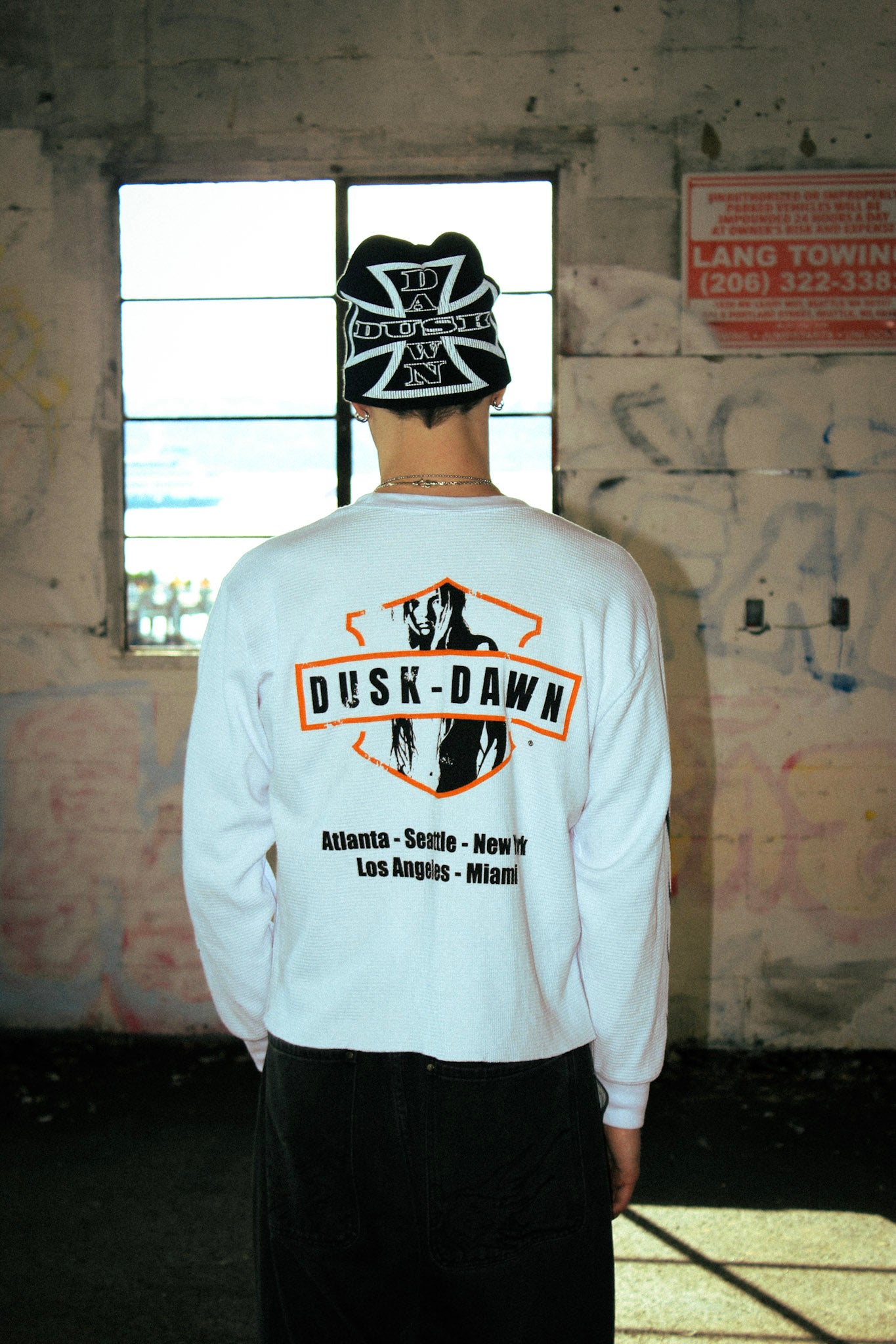 (WHITE) “Night Ryder” Thermal Long Sleeve