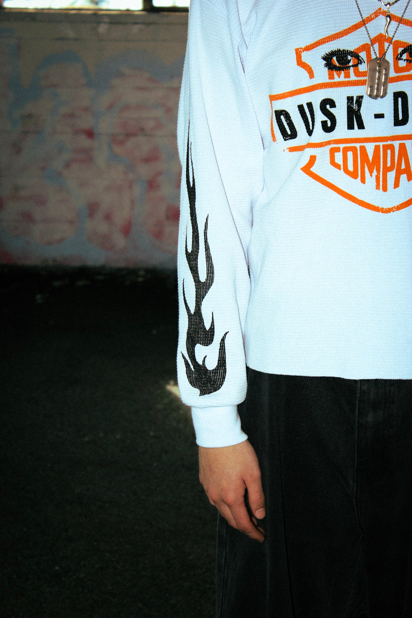 (WHITE) “Night Ryder” Thermal Long Sleeve