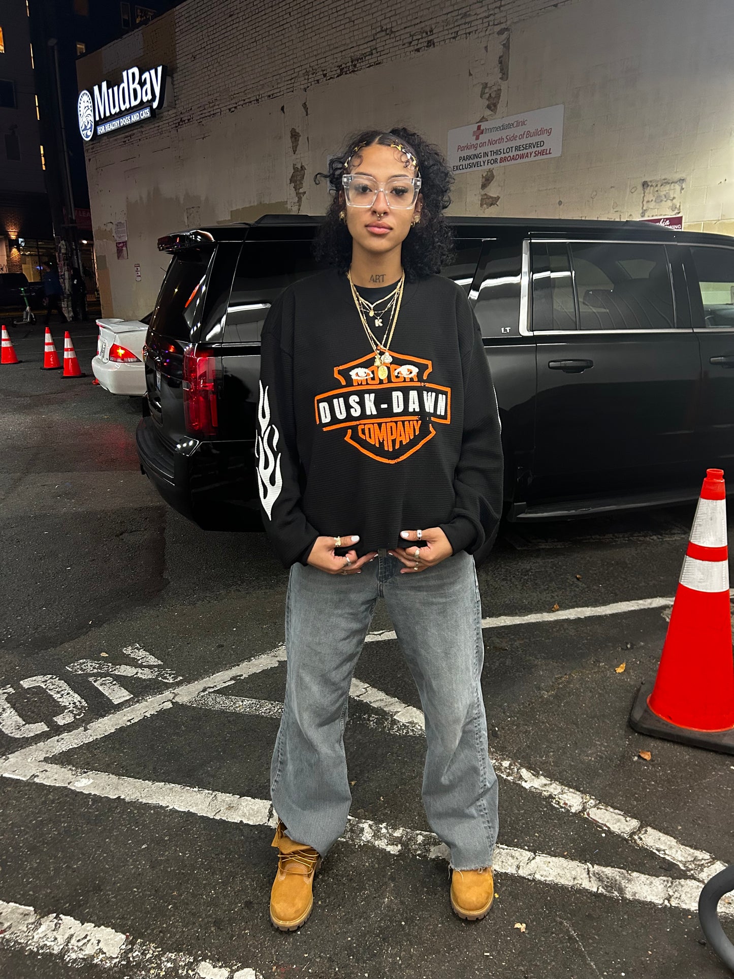 (BLACK) “Night Ryder” Thermal Long Sleeve