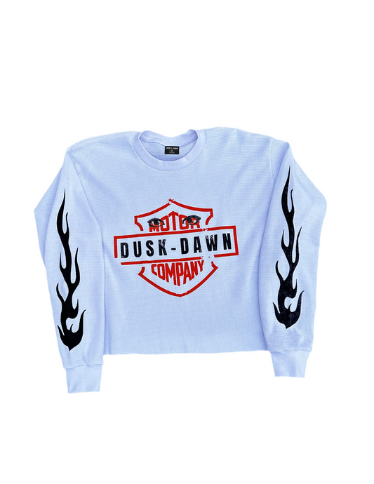 (WHITE) “Night Ryder” Thermal Long Sleeve